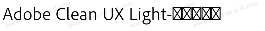 Adobe Clean UX Light字体转换